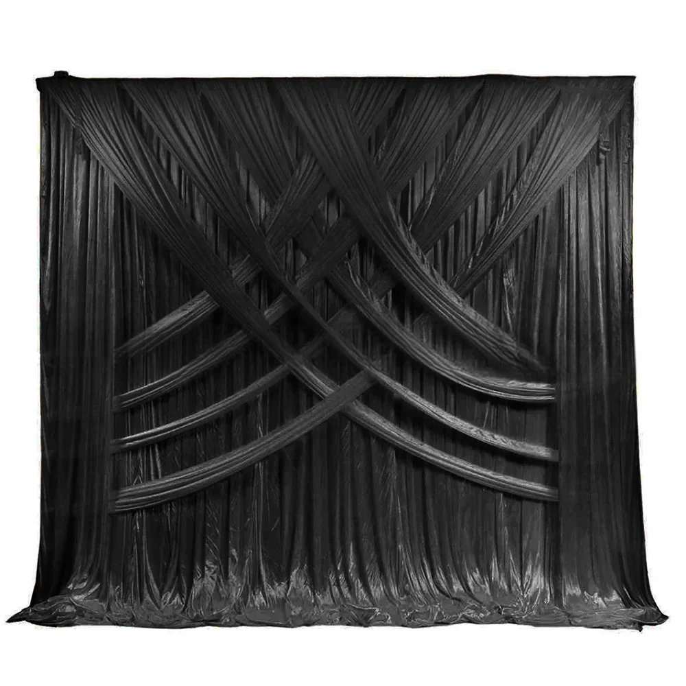 Wide Wedding Stylist Backdrop, Party Curtain, Celebration Stage Performance Background, Satin Drape Wall, 3M Highx6m Wide