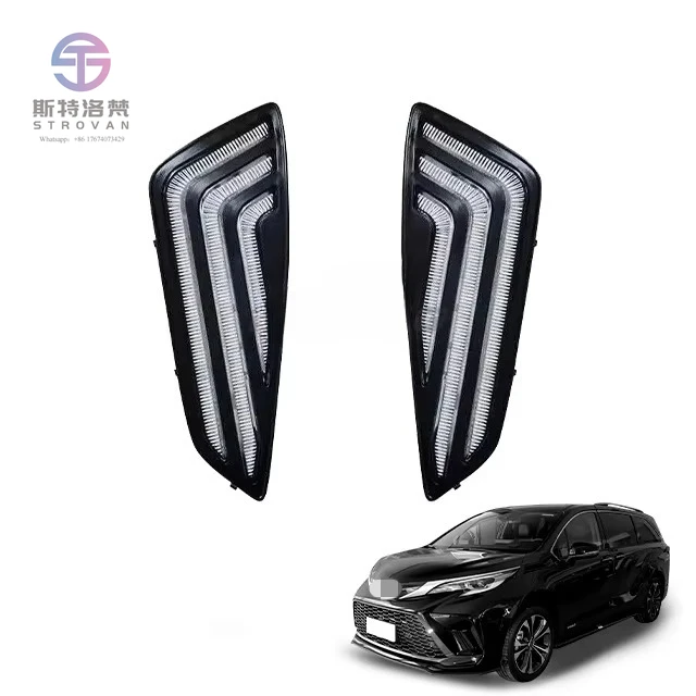 

Toyota Sienna Granvia Car Exterior Upgrade Parts Modification Front Headlights Daytime Running Lights