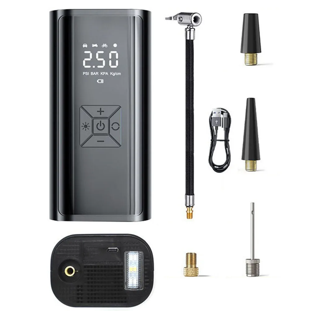 

Digital Display Compressor Portable Tire Inflator Travel Use Automotive Air Pump 12V Electric Operation Automotive Air Pump