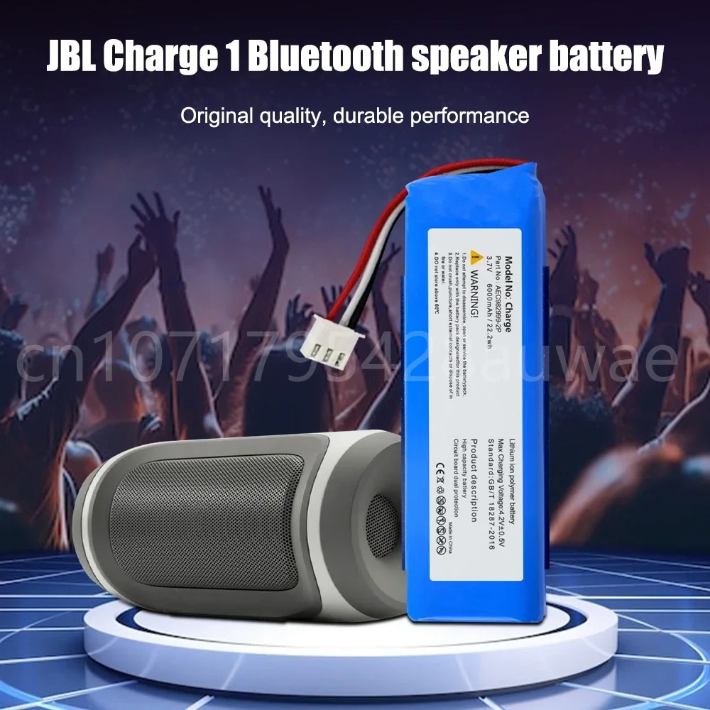 AEC982999-2P 3.7V 6000mAh Rechargeable Lithium Battery for JBL Charge 1 Charge1 Wireless Bluetooth Speaker Batteries