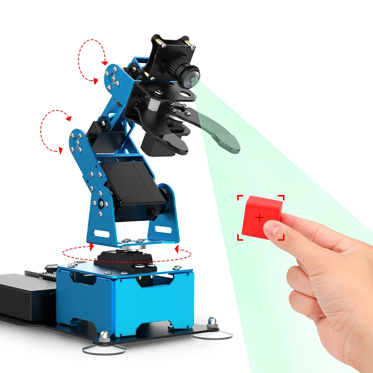 Умный робот-манипулятор Smart AI Vision ArmPi Mini на базе Raspberry Pi для распознавания, отслеживания и сортировки