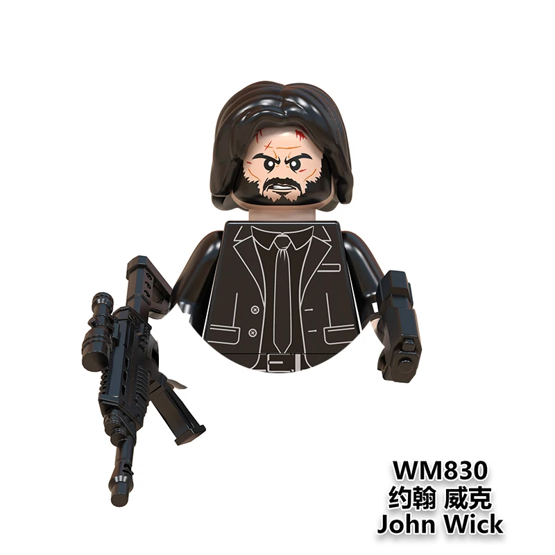 Back To The Future Maty Mcfly อิฐบล็อกอาคาร John Wick Mini Action Figures อิฐการศึกษา Diy ของเล่นของขวัญ