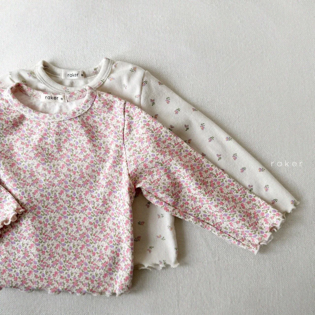 

2024 Spring New Baby Girl Long Sleeve Cotton Tops Infant Girl Cute Floral Bottoming Shirt Toddler Casual Versatile Clothes