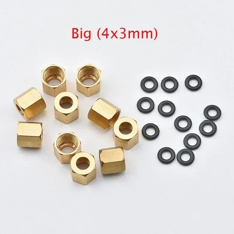 50PCS Copper Nut O ring Screw For Epson UV ink Damper  L800 1390 L1800 XP600 TX800 DX4 DX5 DX7 Ink Tube For Mimaki JV33