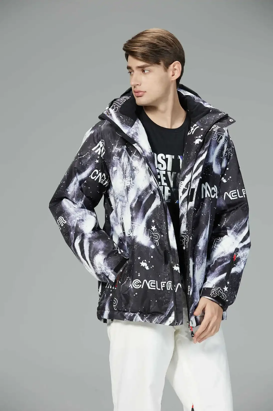 

Ski Suit Jacket With Single Board And Double B oard Thickened For Outdo or Sk iing Enlarged For Both Men And Women OT4