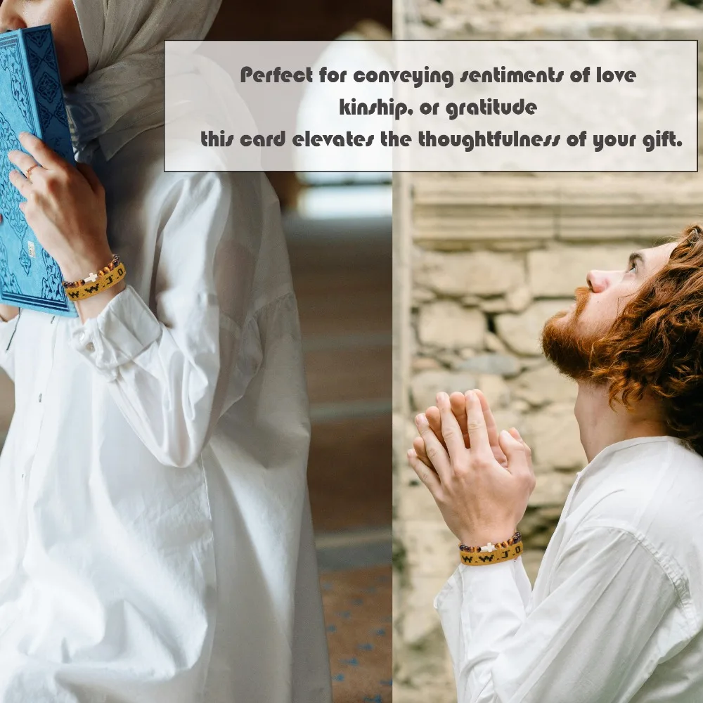 سوار حبل مضفر يدوي ديني ، أساور Wjd ملهمة ، أساور مسيحية ، صناعة يدوية ، جديدة ، 2 * *