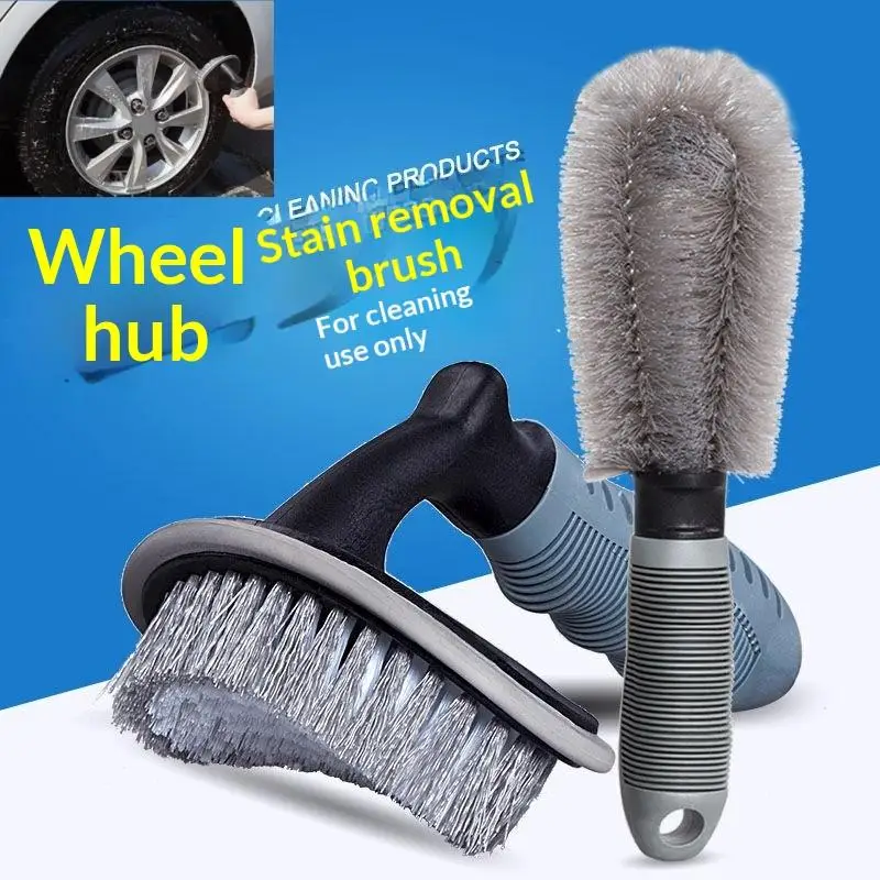 2-teiliges Multifunktionales Autoreifen-Reinigungsbürsten-Set mit Weichen Borsten für Motorrad, Fahrrad und SUV-Pflege – Detail 1