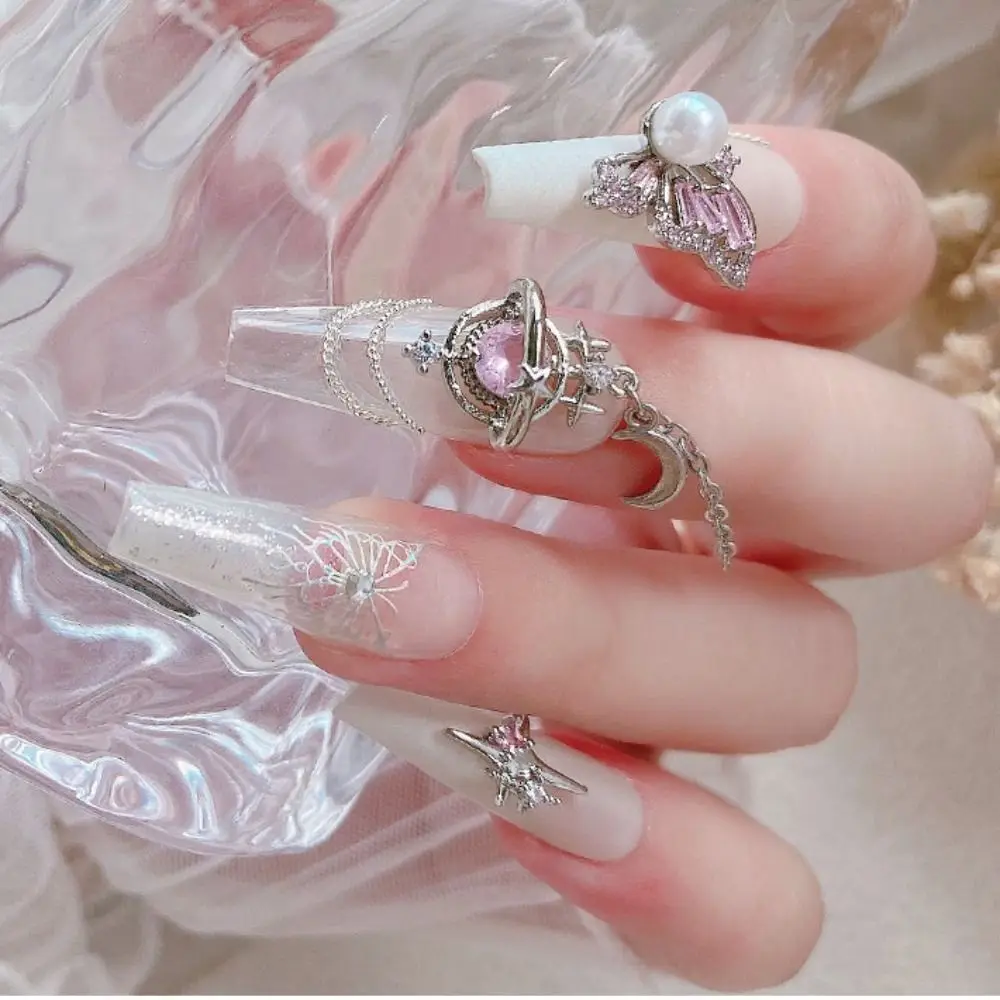 

Light Luxury Charms Luxury Nails Loving Heart Japanese Style Nail Decor Pendant Alloy Nail Art Supplies Butterfly Nail Pendants
