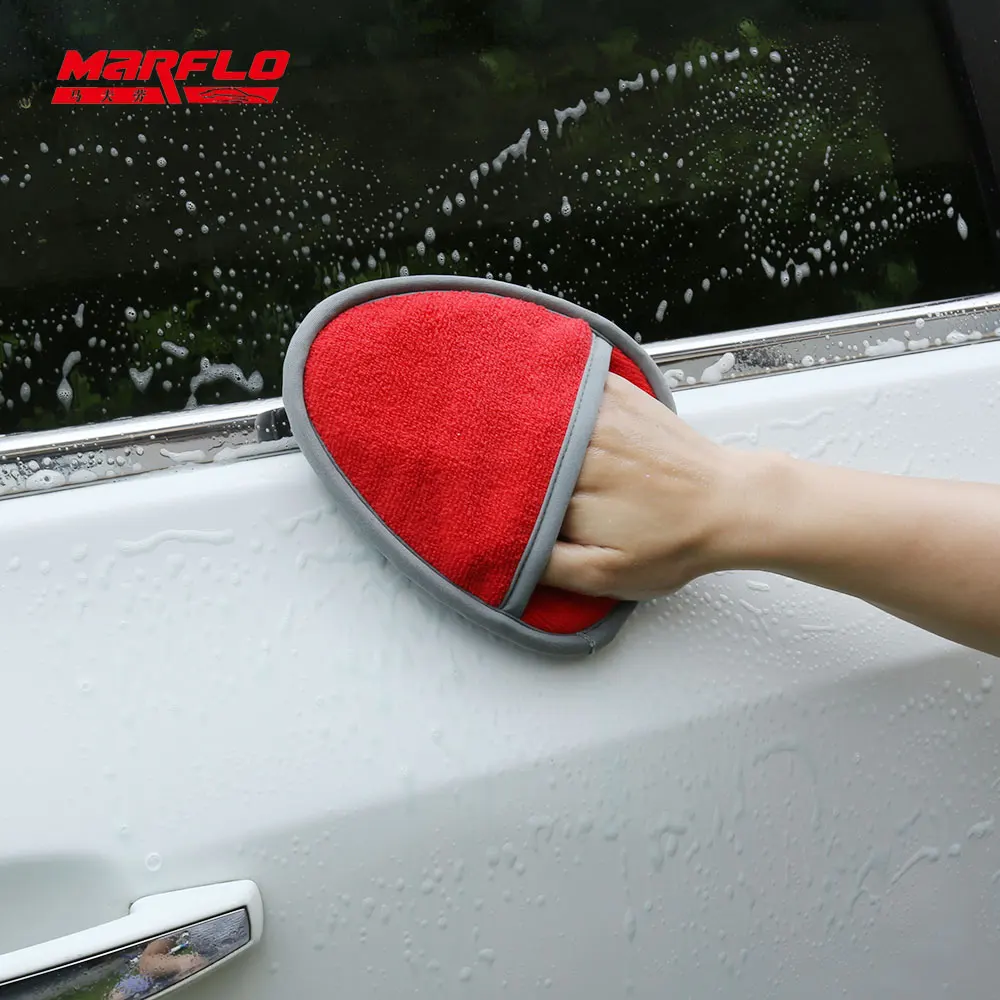 MARFLO 1PC Glove Car Magic Clay Mitt Bar Cloths Brushes Microfiber Towel Auto Detailing Tools Paint Cleaner