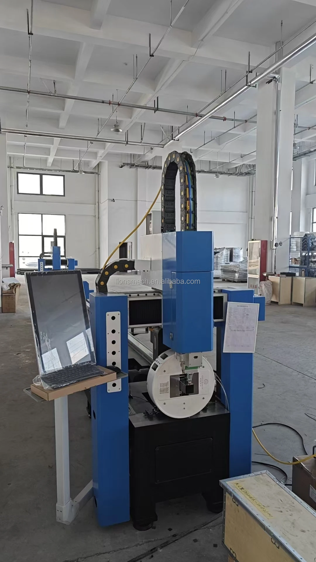 Полностью автоматический станок для лазерной резки труб типа 120, большой универсальный для квадратных круглых металлических компонентов сердечника двигателя