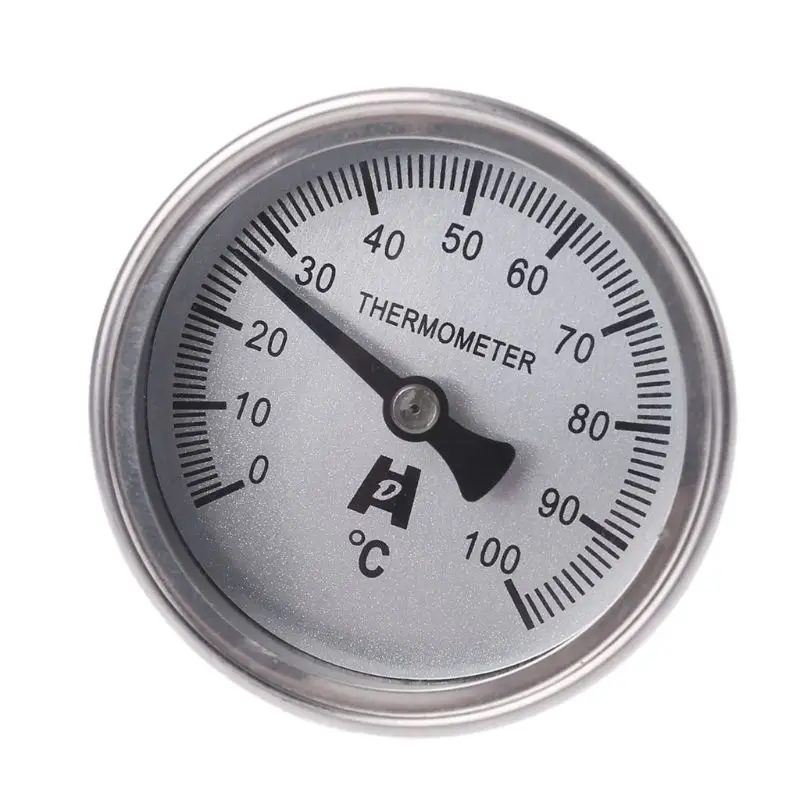 Compact Bi-Metallic Thermometer 50/100/150/200/300℃ Stainless Steel Thermometer