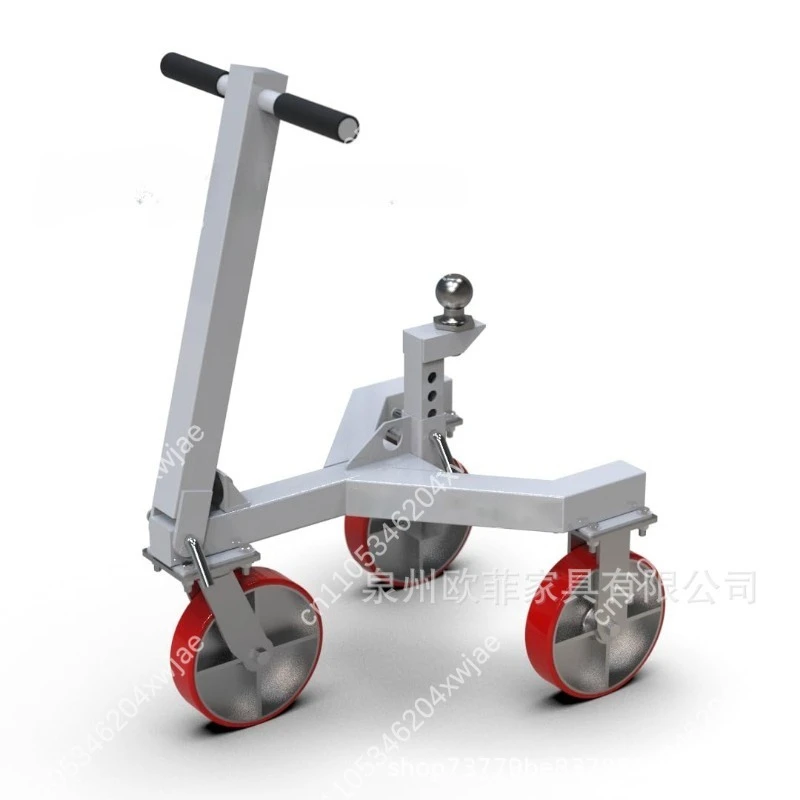 Heavy Duty 3-Wheel Utility Trailer for Aircraft Towing with Adjustable Hitch Boat RV Transport