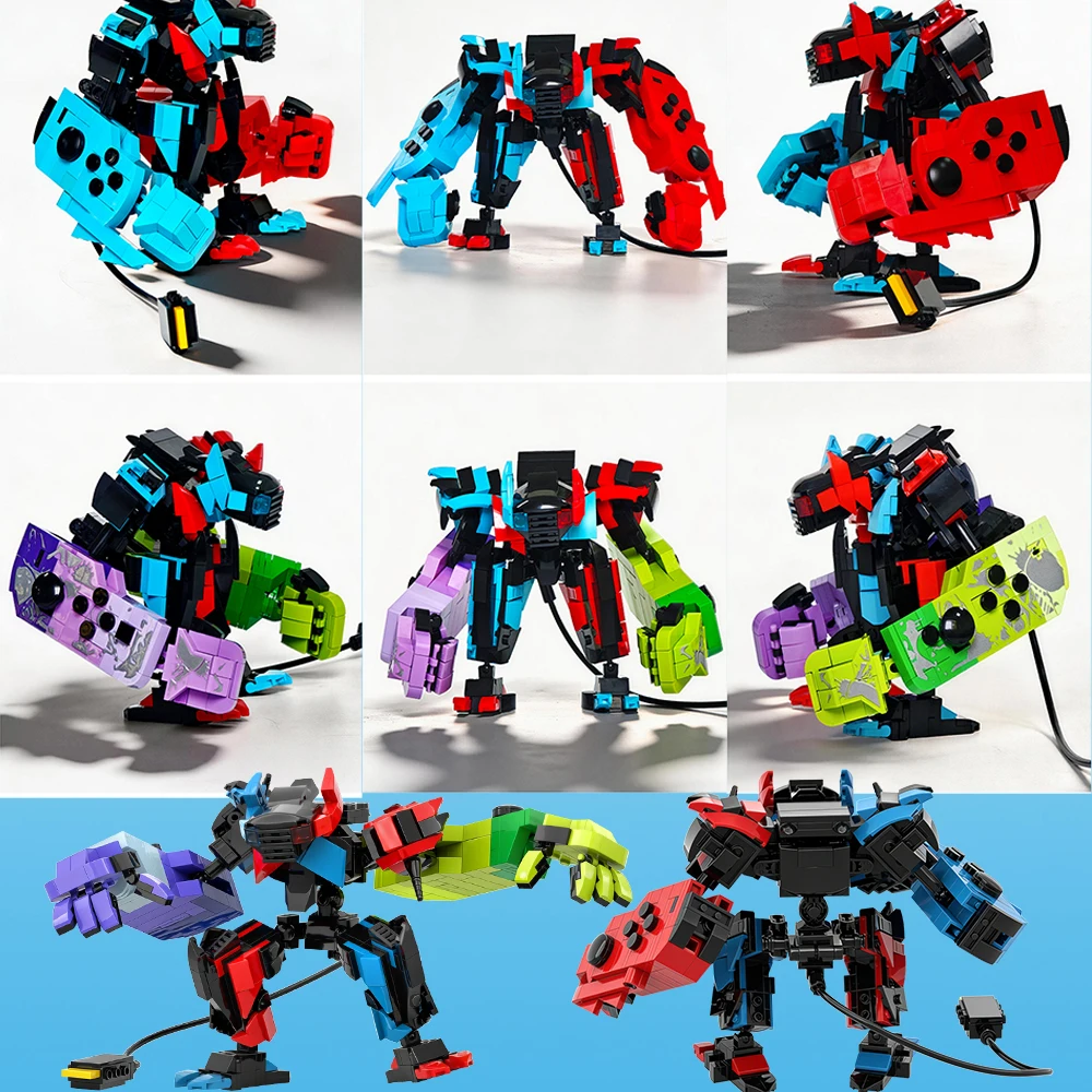 781PCS Retro Game Controller Building Blocks Transformable Handheld Console Bricks Model Toys Collectible Gift for Adults Kids