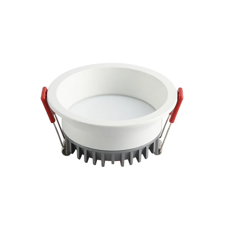 Ściemnialna antyodblaskowa lampa wpuszczana oprawa ledowa typu Downlight 5W 7W 9W 12W 20W 85-265V sufitowe panele punktowe okrągłe do oświetlenia domu