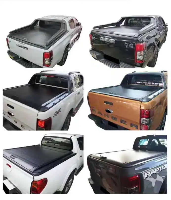 Camioneta  Pickup Cover  Electrical Roller Lid Truck Rear Cover  For Ram 1500  Hilux  Navara  F150 Tonneau Cover