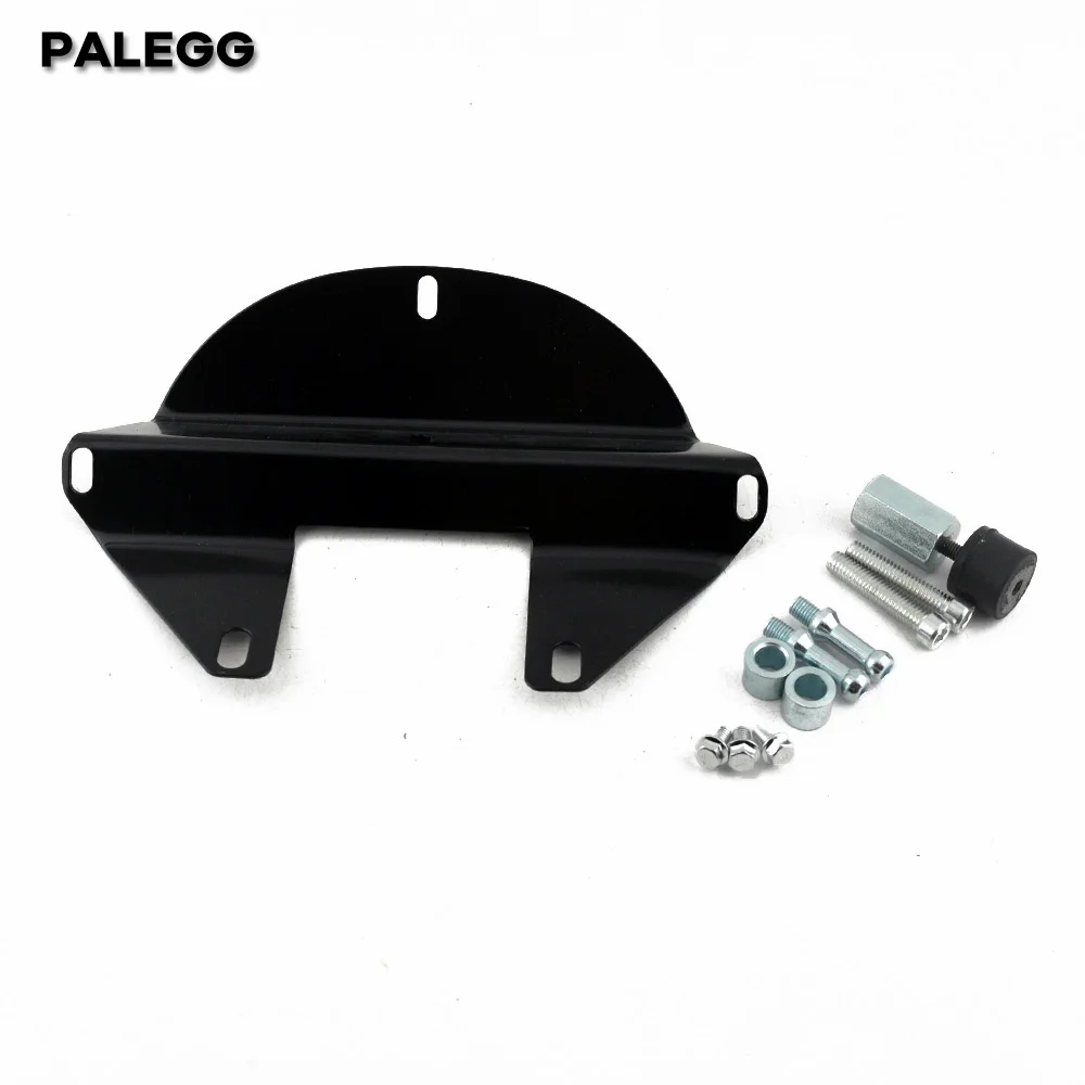 Motorcycle Black Headlight Grill Fairing Cover ABS Plastic Windshield For Harley 883 1200 Front Fork Mount Dyna Sportster XLCH