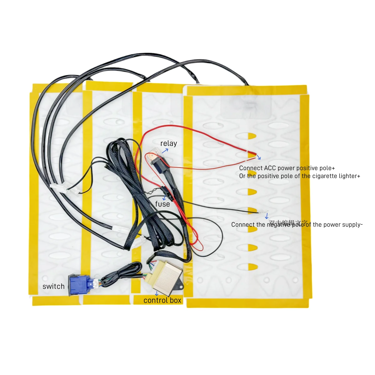 2 Seats installation  Universal Alloy wire Heated Seat Heater 12V Pads 2 Dial 5 Level Switch Winter Warmer Seat Covers