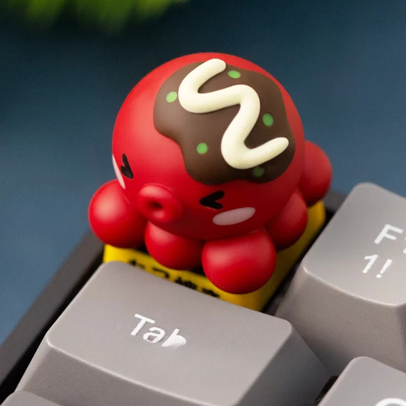 New Anime Figure ‌Octopodidae Personalized Creativity Single 3D Stereo Advanced Resin Keycaps Mechanical Keyboard Gift 2