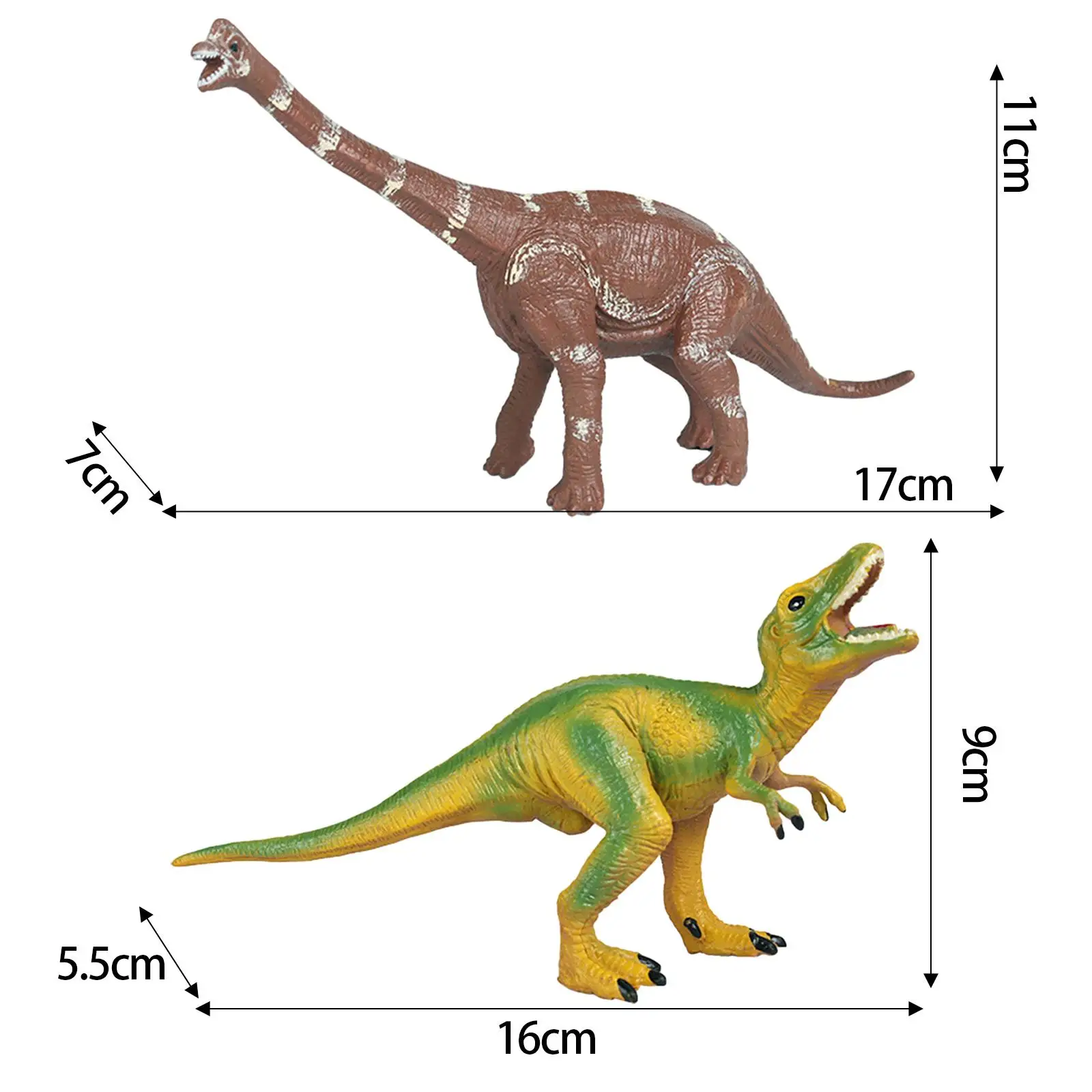 2 peças figuras de dinossauro realistas pequenas estatuetas de dinossauro para meninos e crianças