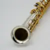 Cloche incurvée plaquée argent EM pro, type J, saxophone soprano droit, Saxello 6