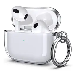 Silicone Earphone Cases For Airpods 1 2 Airpods 3 Case Keychain With Headphones Protective Case For Apple Airpods Pro 2 Covers