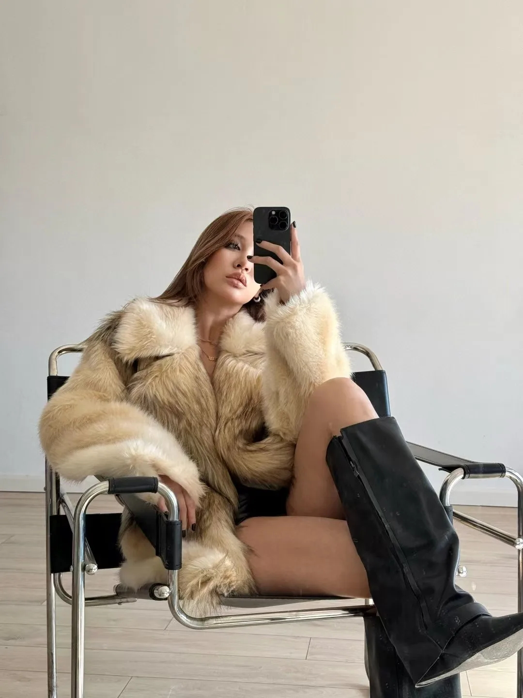 Women's 2025 Autumn Winter  Faux Fur Women Thicken Fur Coat Cardigan Jacket Loose Long Female Warm Fashion Coats