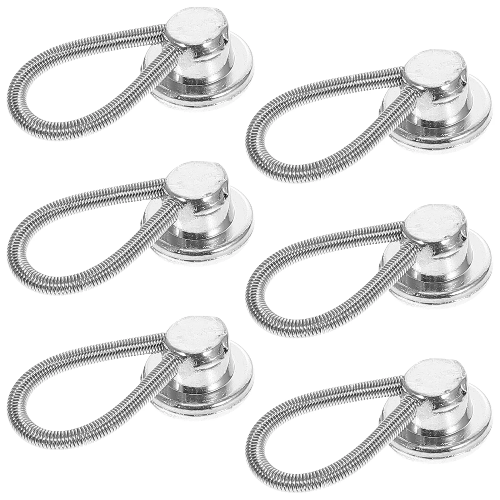

6Pcs Premium Zinc Alloy Button Extender Durable Pants Waistband Expander for Men Women Jeans Button Extenders for Jeans
