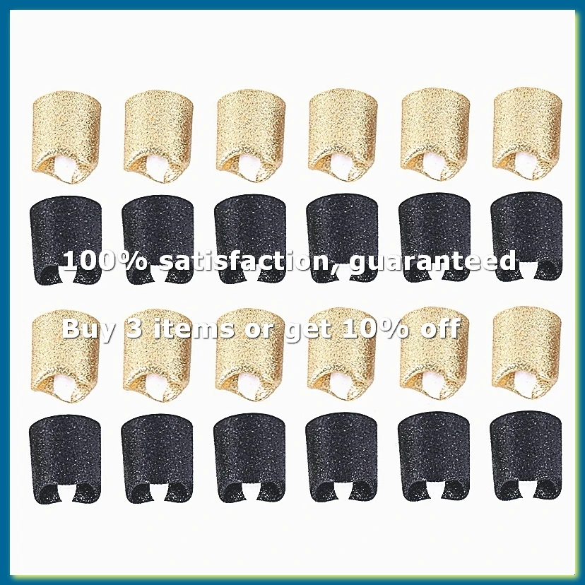 ●24 Packs Gold Flameless Votive Candles Black Glitter LED Tealights Battery Operated Tea Lights Warm Yellow Light Holder-A57M