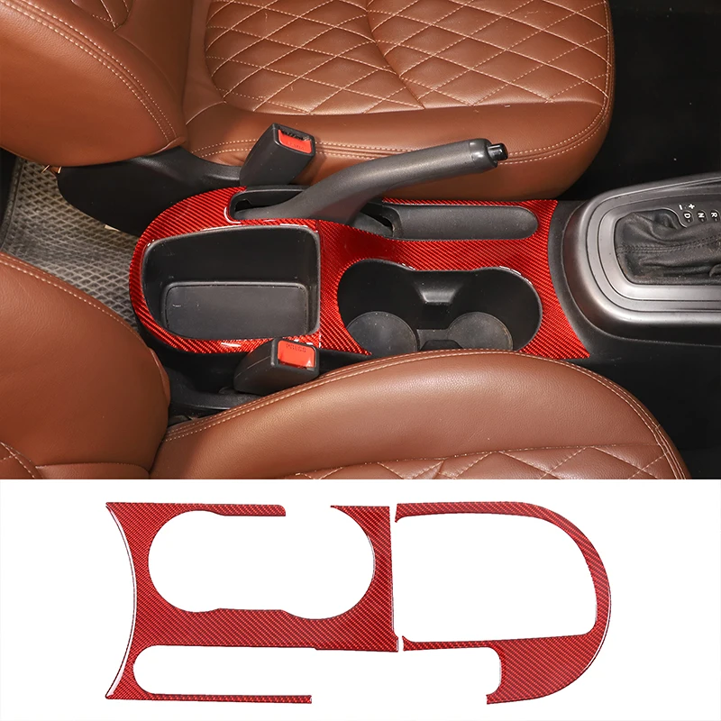 

Для 2009-2013 Kia Soul мягкое углеродное волокно центральное управление автомобиля держатель стакана для воды панель наклейка аксессуары для украшения интерьера автомобиля