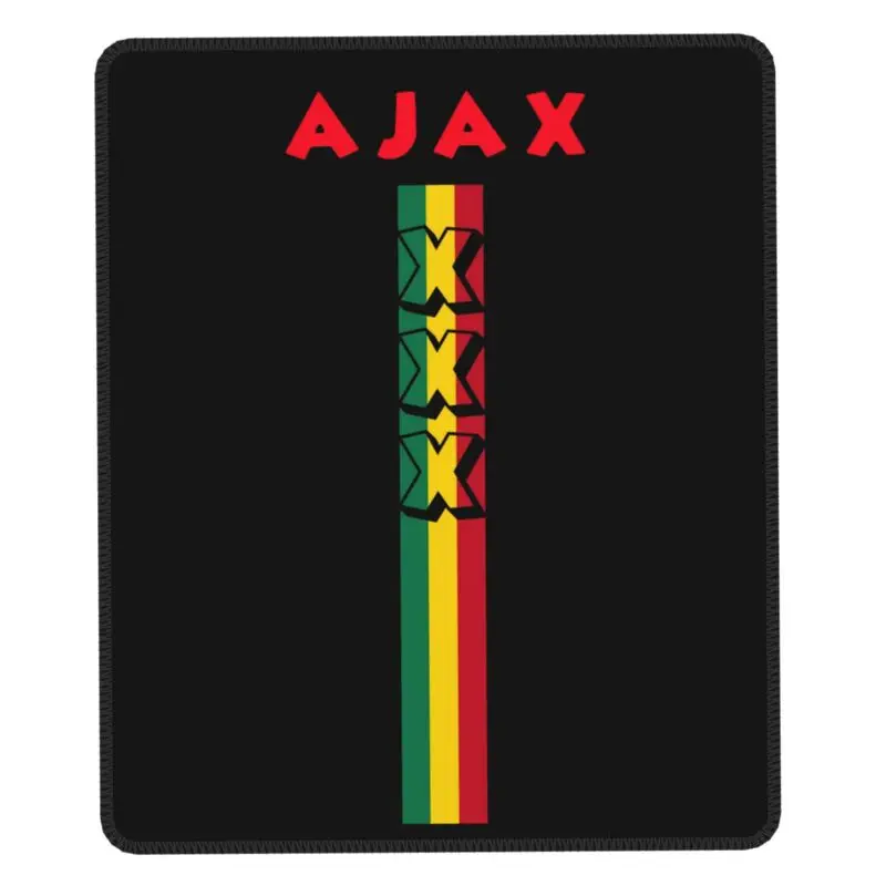 Ajax Bob Marley Mouse Pad with Locking Edge Waterproof Gamer Mousepad Anti-Slip Rubber Amsterdam Football Office Desktop Mat