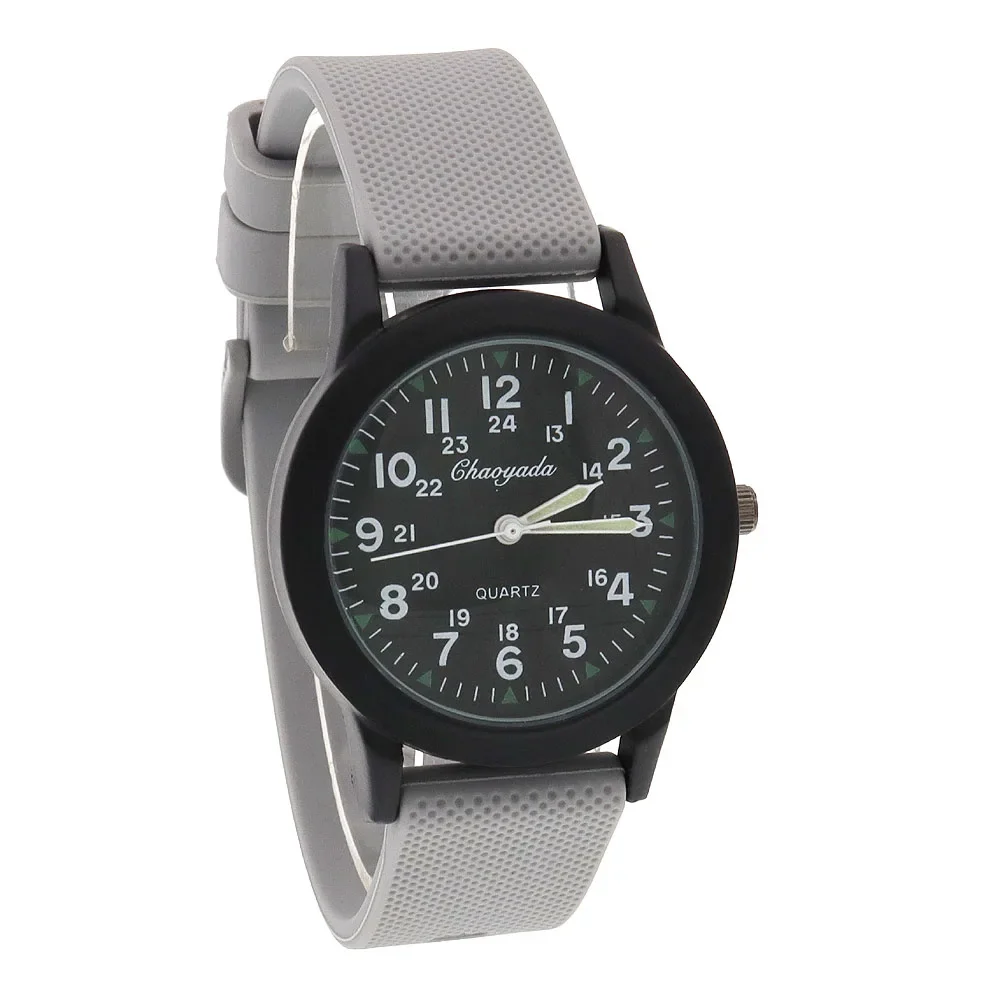 Kids Boys Watch Sports Watch Waterproof Silicone Strap Quartz Movement Student Timepiece in Trending Colors