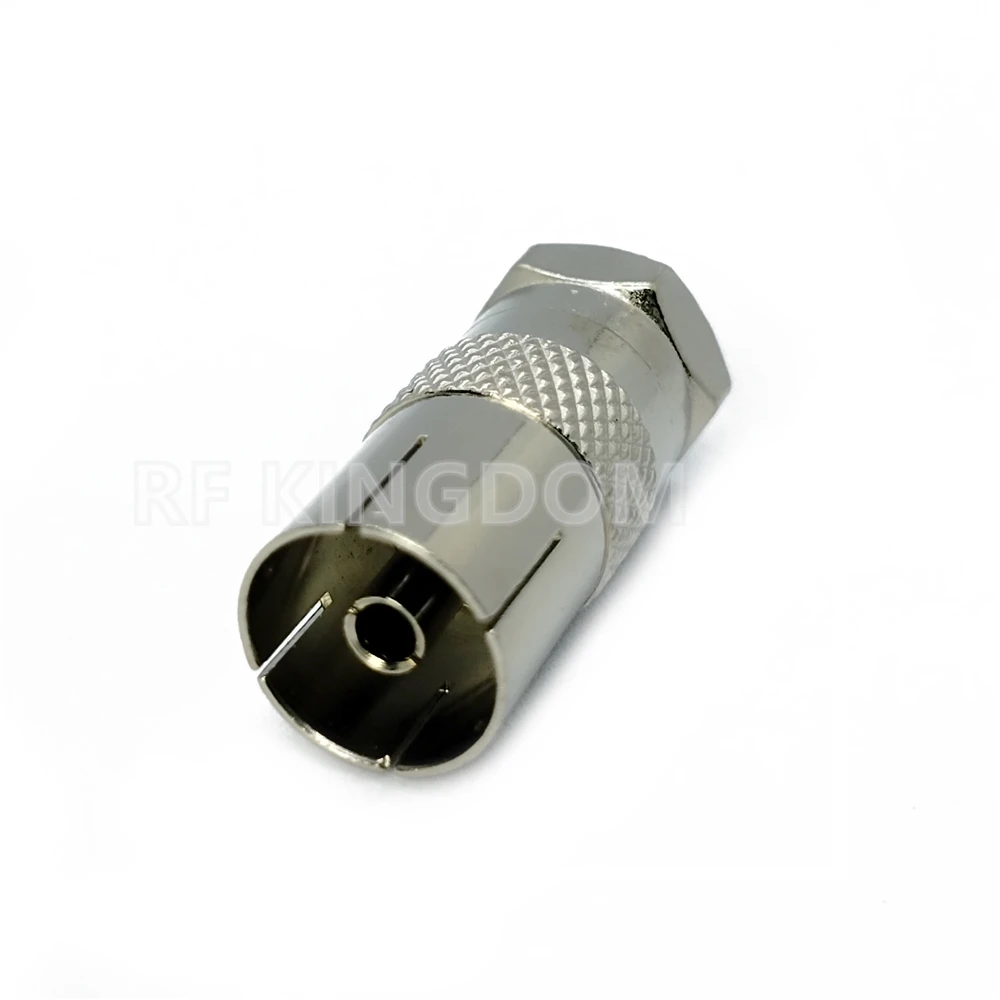 F Type Male Jack to RF Coax TV Female Plug Coaxial Antenna Connector Test Converter TV Aerial Adapter