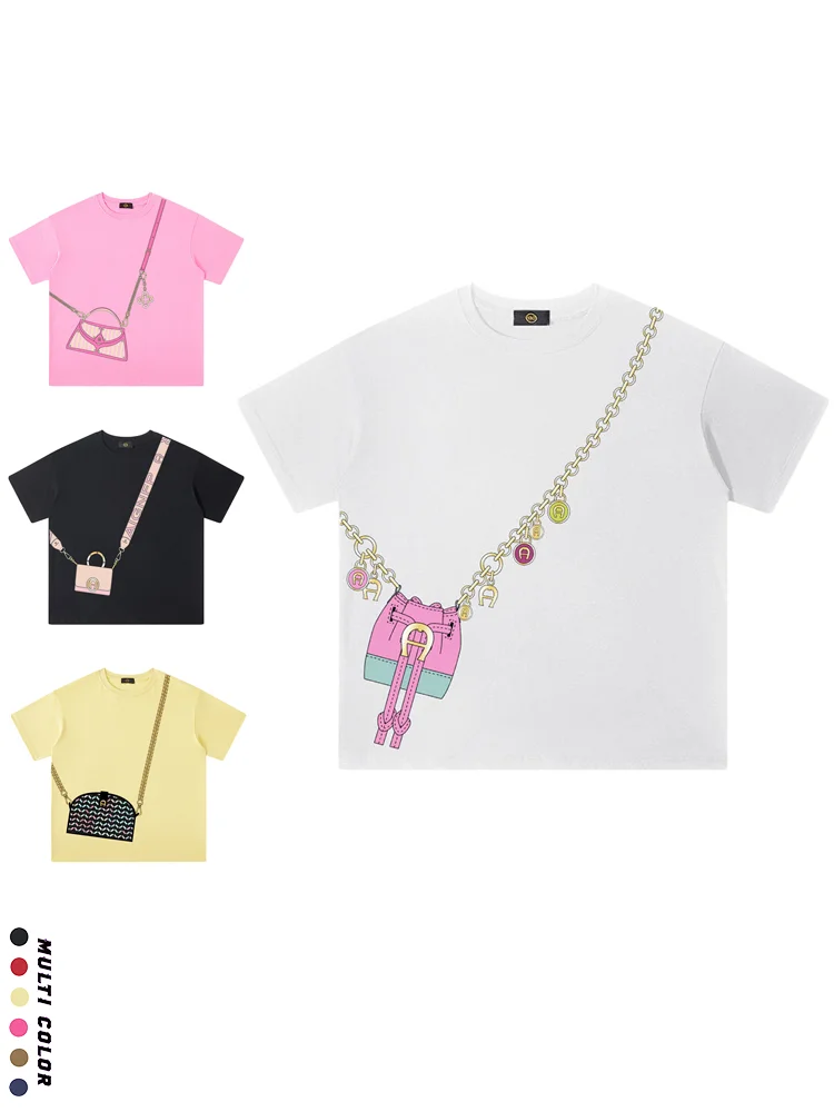 Baby Girls t shirt Summer 2025 New Fashion Round neck top Cute Sweet Kids T-shirt %100 Cotton Soft vacation Child short sleeve