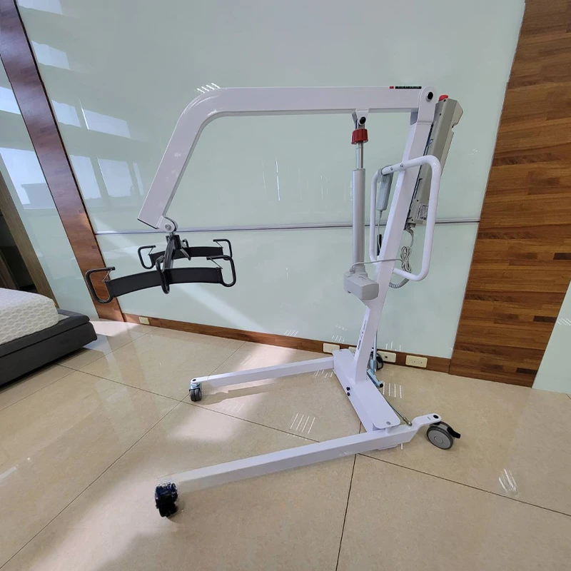 Meet 13485 Nursing home use medical patient transfer hoists max 600lbs electric patient lift offer sample 2023 new products