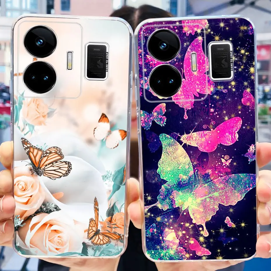 Fashion Pattern Phone Case For Realme GT Neo 5 GT3 240W Soft Silicone TPU Back Cover For Realme GT3 GT Neo5 RMX3706 RMX3709