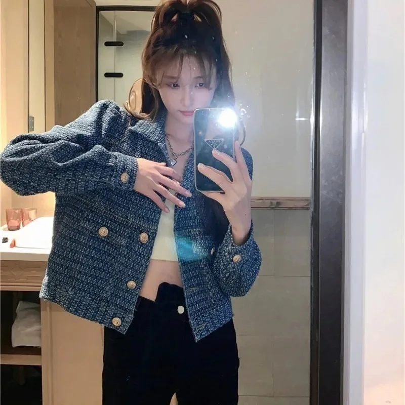 

Woman Jackets Elegant Gothic Checkered Lavender Coffee Edge Burgundy Loose-Fit Versatile Cyber Washable Girls Medium Colored