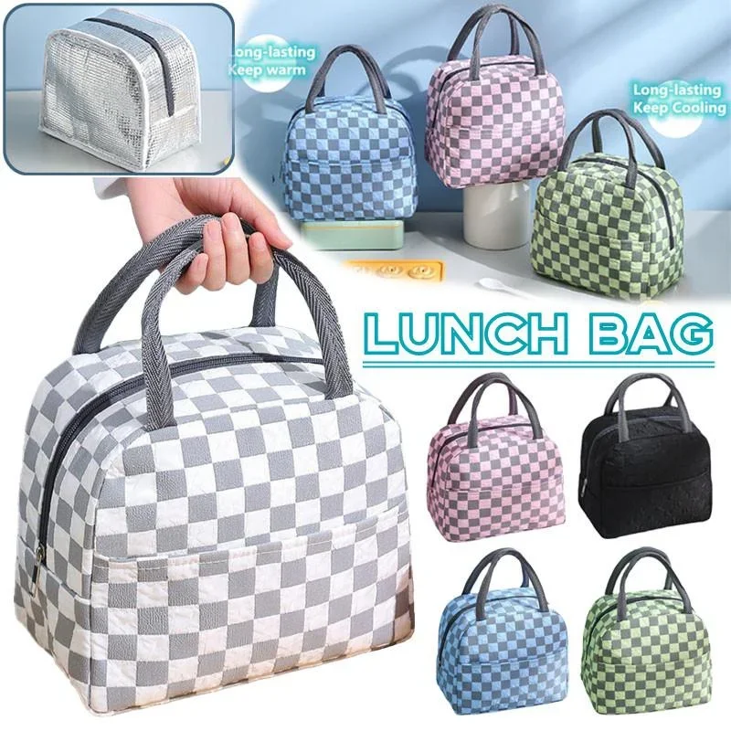 

Reusable Insulated Lunch Bags for Women Men Kids Tote Bag Drinks Cooler Bag Leakproof Bag Thermal Snacks Organizer