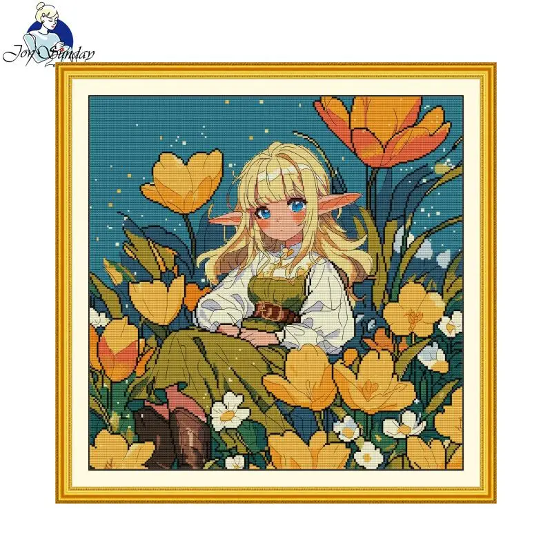 Joy Sunday Cross Stitch Kits Wizard Pattern Printed Counted Aida Fabric 16CT 14CT 11CT  Art Craft DIY Embroidery Kits Home Decor