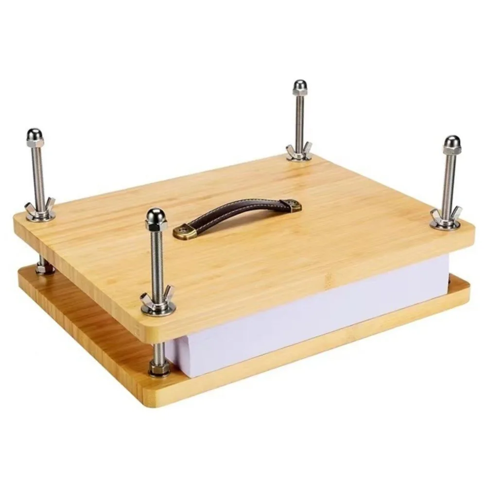 

Пресс для переплета книг с эргономичной ручкой, ремонт, рукоделие, швейные принадлежности, прочный пресс для книг из бамбукового дерева, ручной пресс для переплета книг