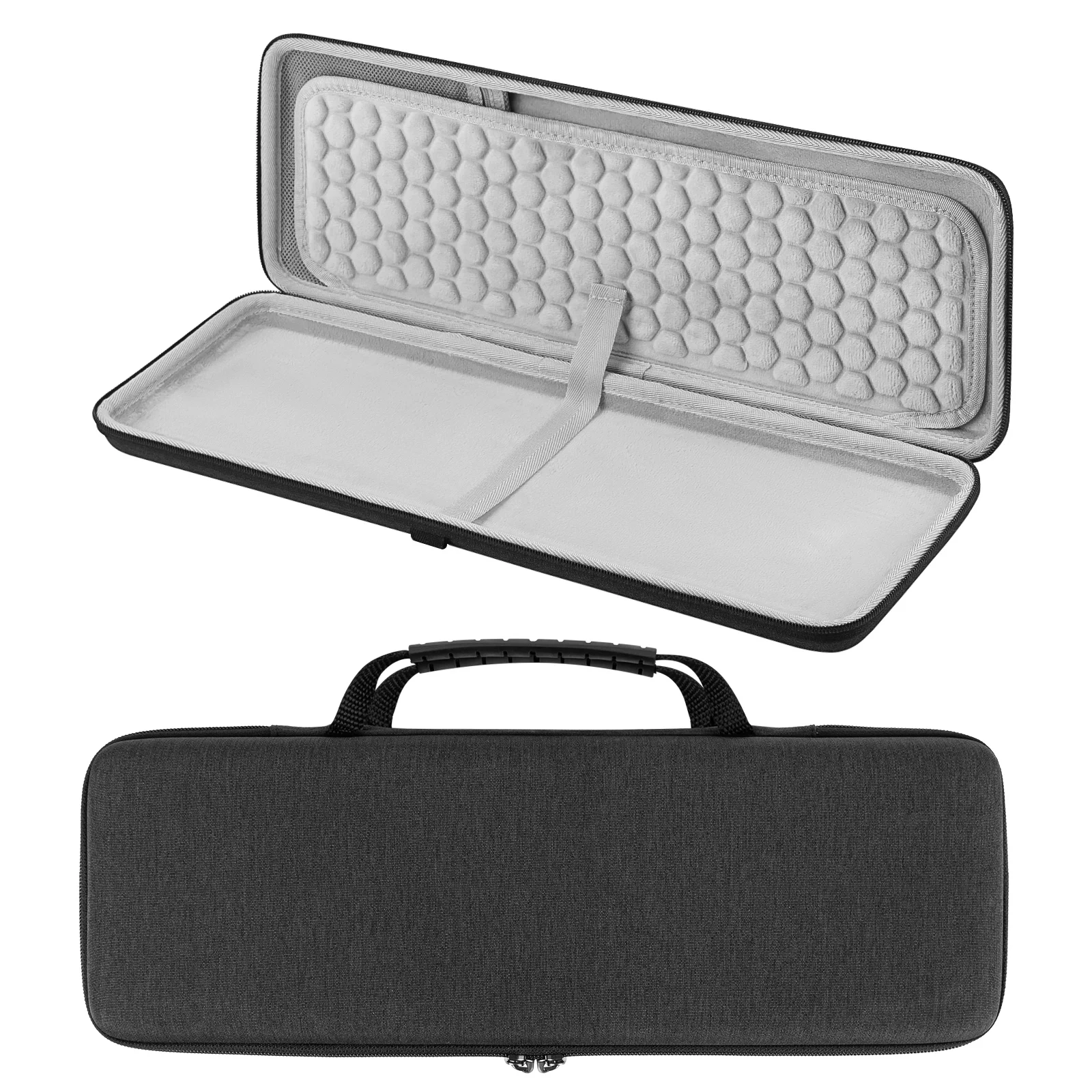 Geekria Full Size Keyboard Case Replacement for Logitech MX Mechanical Wireless Illuminated Performance Keyboard (Grey)