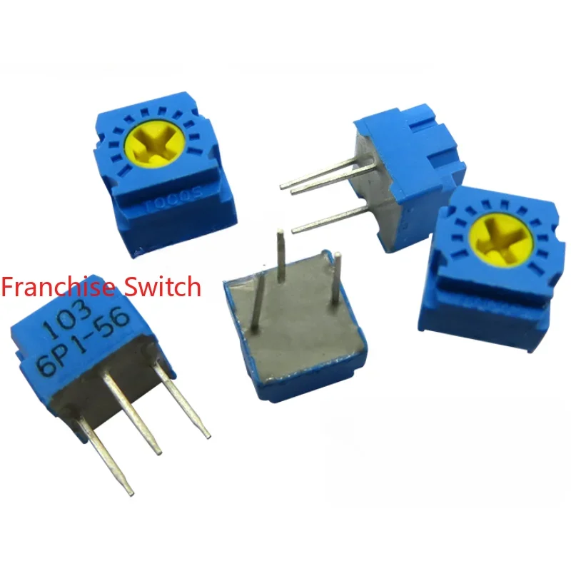 

10PCS Precision Adjustable Resistor Trimming Potentiometer GF063P1-102 1K 2k 5k 10k 50k