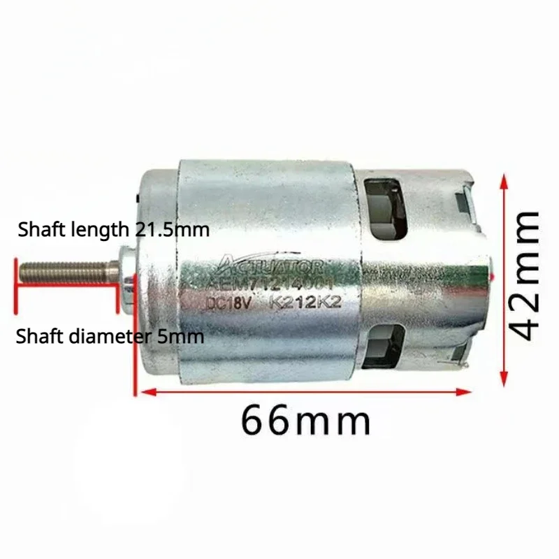 Moteur à engrenages à courant continu 775, 18V, 120W, roulement à billes, grand couple, haute puissance, faible bruit, moteur de coordinateur électronique