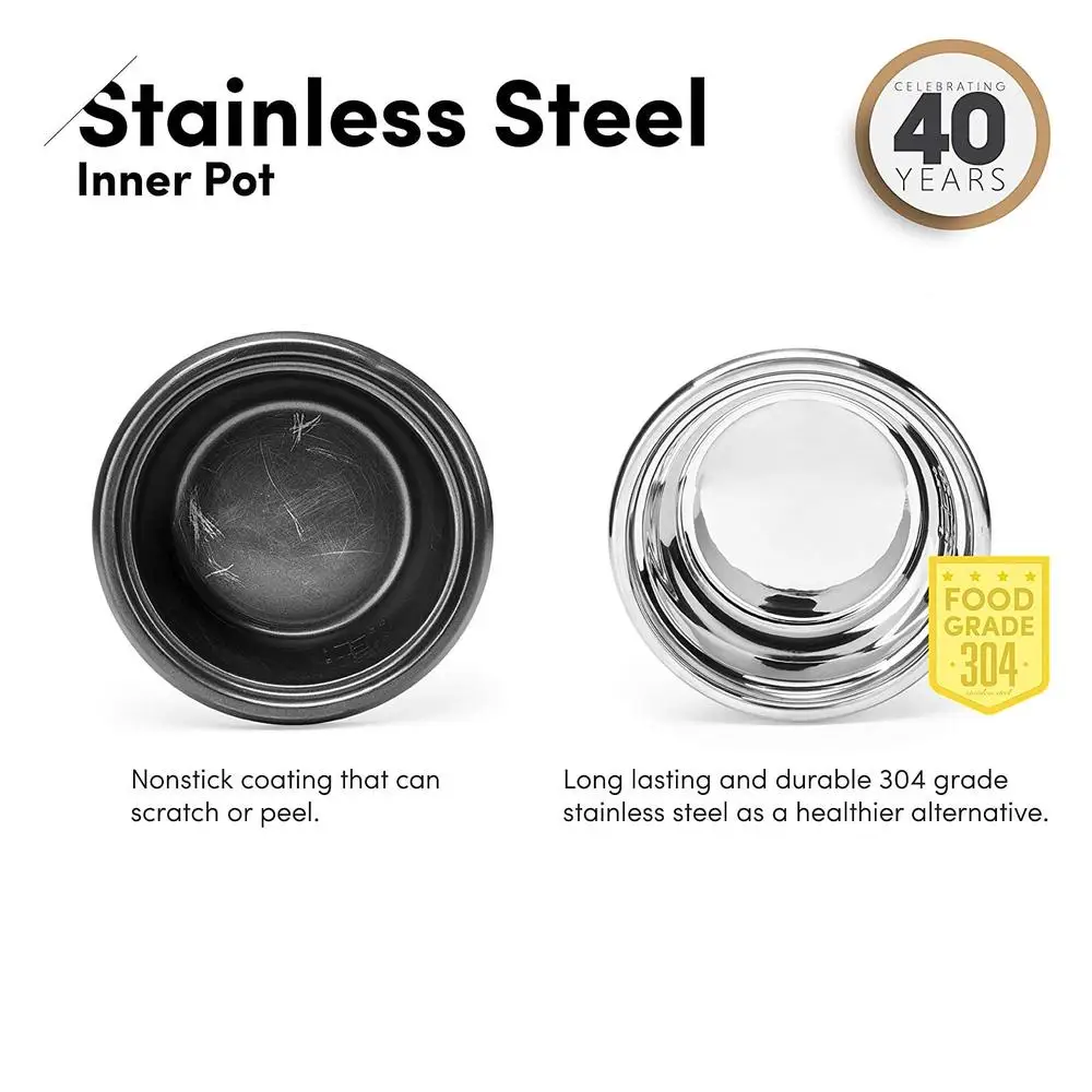 رائحة ®   14 كوب مطبوخ / 3 كيو تي. حدد غير القابل للصدأ ®   جهاز طهي الأرز والحبوب باللون الأبيض الجديد ARC-757-1SG