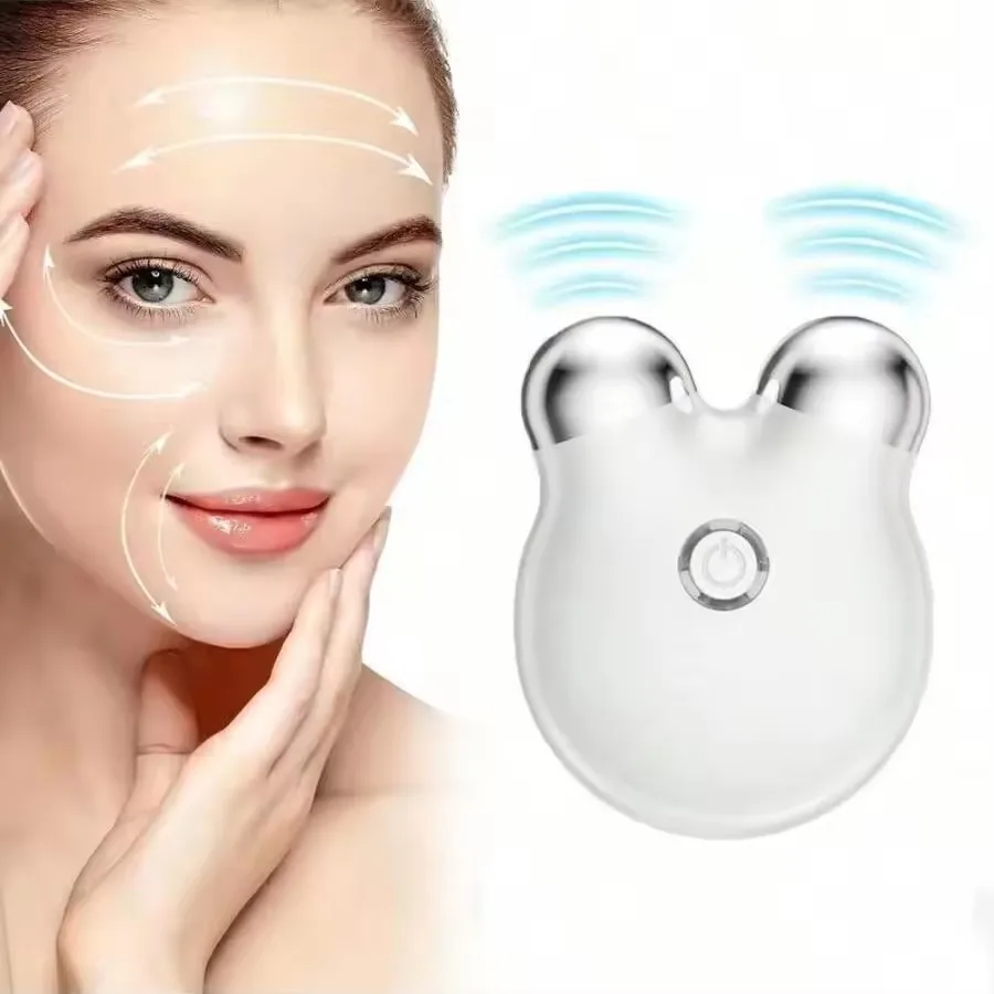 Draagbaar gezichtsschoonheidsapparaat voor thuis Microstroom Anti-aging EMS-gezichtsmassager voor het verwijderen van oogrimpels Contour Verstevigende gezichtsverzorging