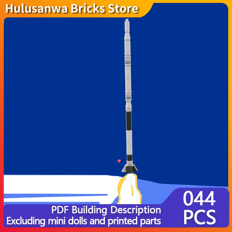 

Blue Scout Launch Vehicle Model MOC Building Bricks War Equipment Modular Technology Gifts Holiday Assemble Children Toys Suit