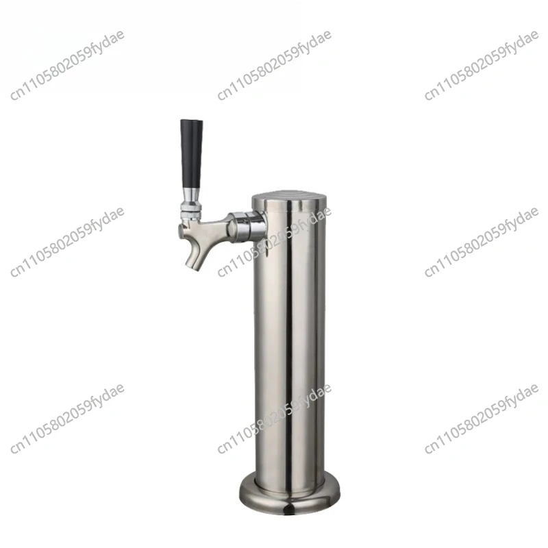 Premium Stainless Steel Beer Tower for Beer Dispenser Includes Tap and Accessories