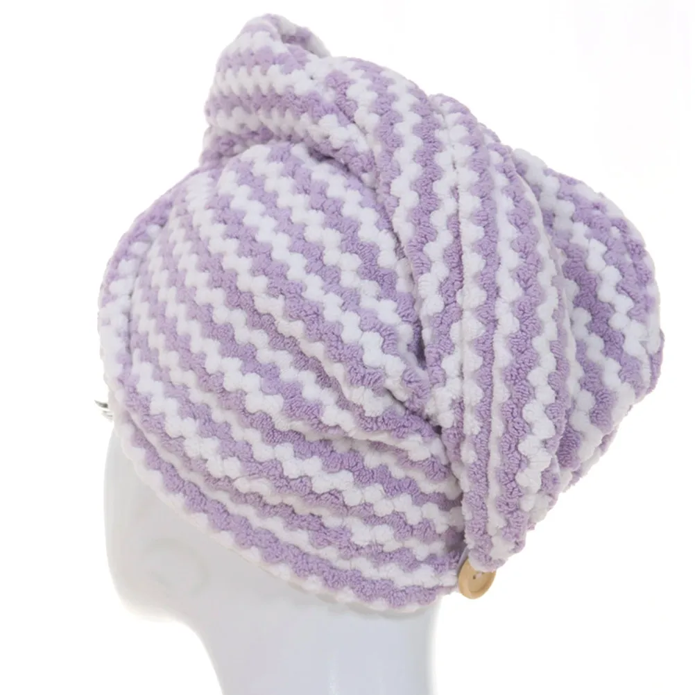 2Pcs Fast Drying Hair Cap Upgraded Microfiber Drying Towel Gentle Hair Skin Instant Dry Non- Wrap for Shower Bath Face