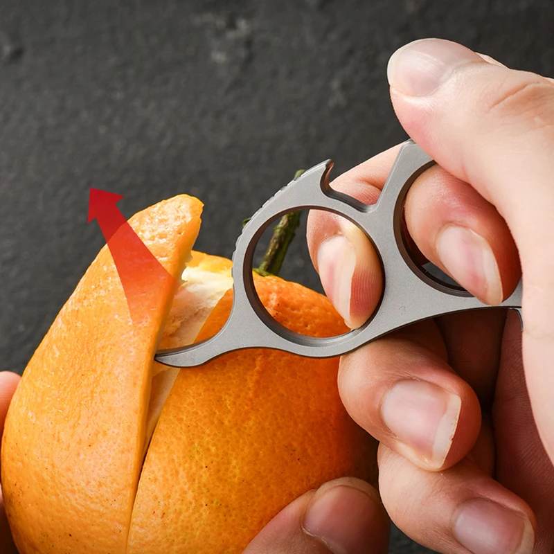 Outdoor Multifunctional Portable Survival TC4 Titanium Alloy Pry Bar Bottle Opener Tool