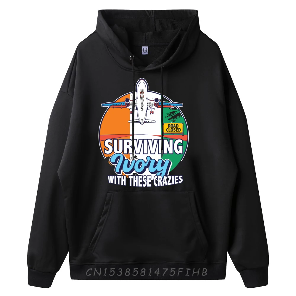 Surviving Ivory With These Crazies Travel Ivory Coast Wholesale Hoodies 100 Pcs Oversized Hoodie Men