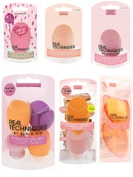 Real Techniques Makeup Sponge Powder Puff Dry and Wet Combined Beauty Cosmetic Ball Foundation Bevel Cut Make Up Sponge RT